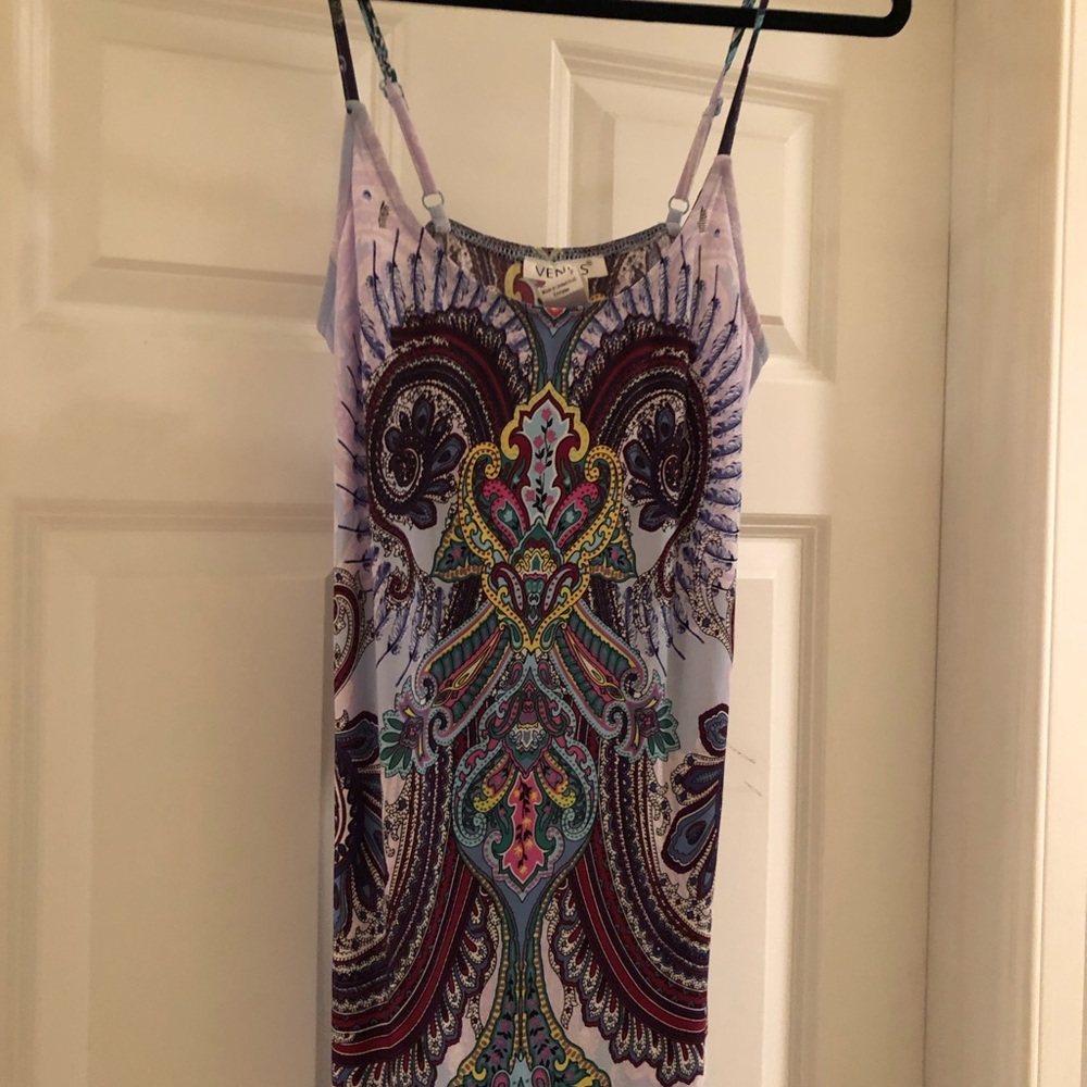 Paisley print maxi dress
